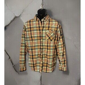 Gramicci Live Free Shirt Men's Adult Size‎ Small Plaid Flannel Button Up